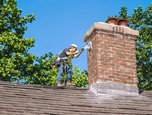 Bethel Chimney Sweep performing an inspection with advanced tools in Bethel, CT