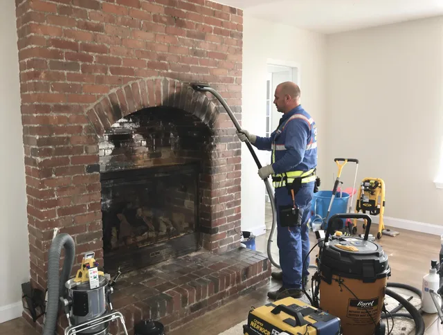 Bethel Chimney Sweep expert performing detailed chimney sweep in Bethel, CT