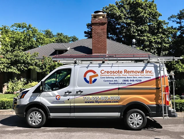 Bethel Chimney Sweep technician removing creosote safely in Bethel, CT