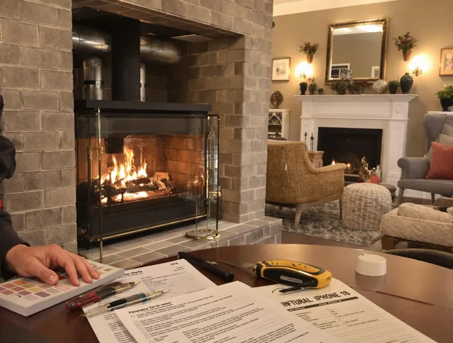 Bethel Chimney Sweep verifying fireplace safety measures in Bethel, CT