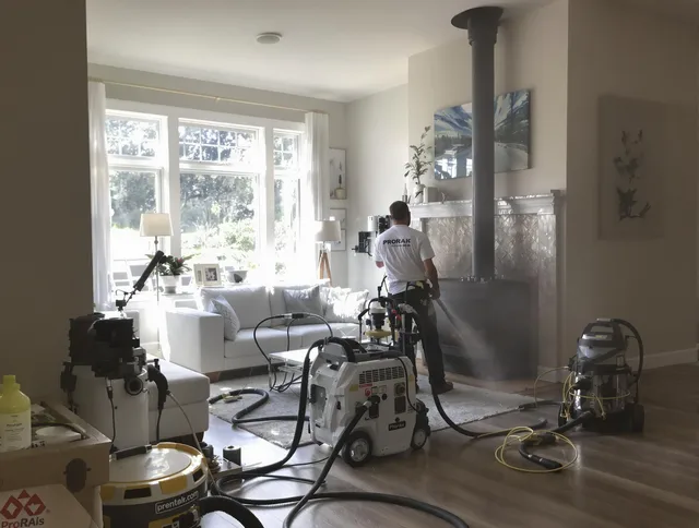 Soot removal service by Bethel Chimney Sweep for a fireplace in Bethel, CT